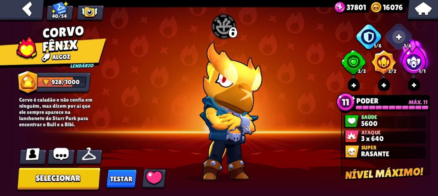 Conta do brawl stars com o primeiro passe com muitas skins lendárias