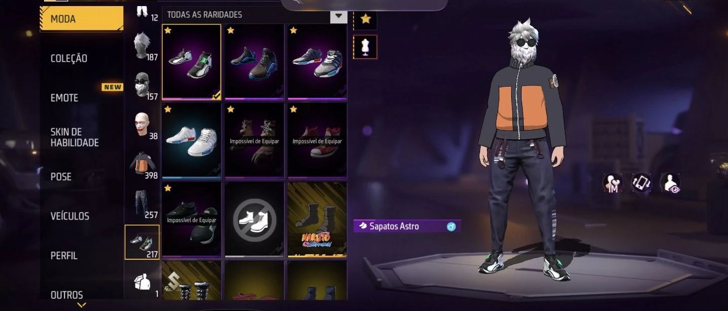 Conta de Free Fire com Barbinha e Sombra Roxa