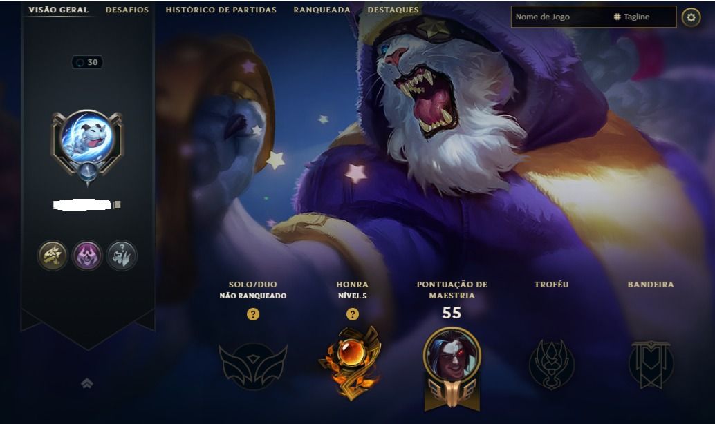 Conta League of Legends BR - LV30 Unranked - Full Acesso