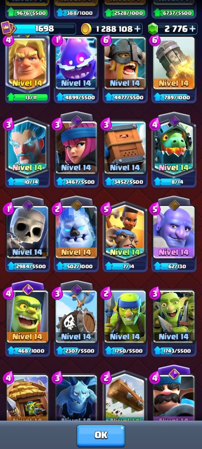 CONTA CLASH ROYALE INSANA! NÍVEL 16 + MUITAS EVOLUÇÕES!