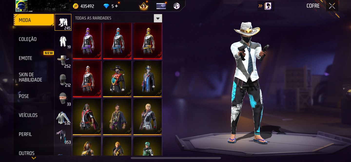 Conta Free Fire segundo passe/ angelical e passes antigos