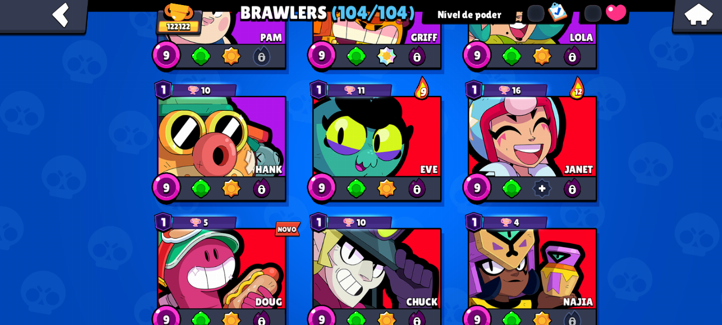 CONTA DE BRAWL STARS FULL COM DIVERSAS SKINS RARAS DIRETAMENTE PARA SEU E-MAIL