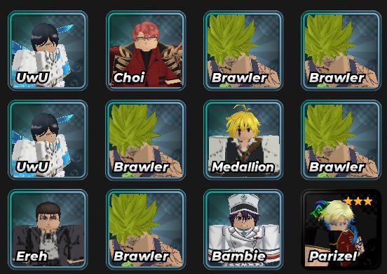 [MADARA] DEFEAT ANIME RNG - UNITS