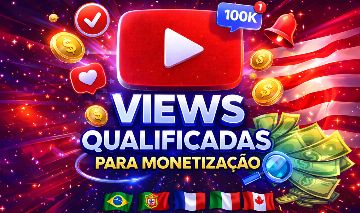 YOUTUBE - VIEWS MENOR PREÇO!