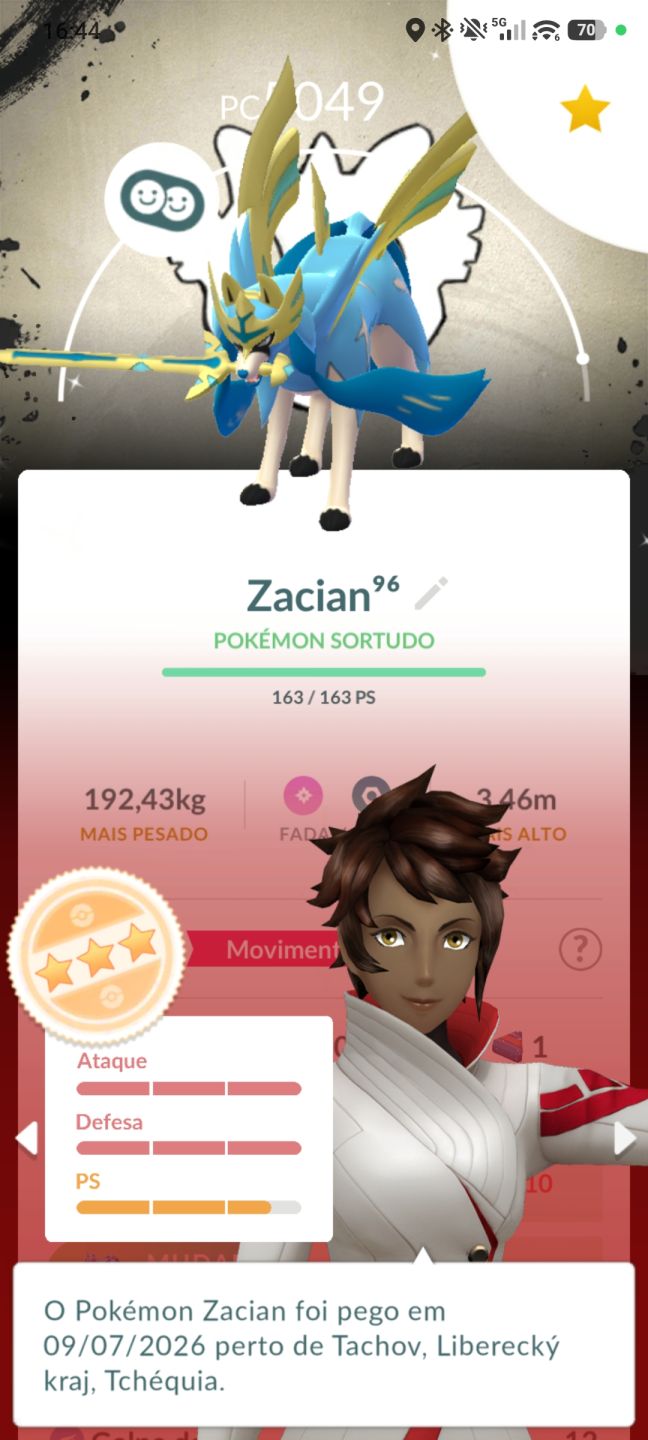 Conta Pokémon Go upada com Pokémons fortes.