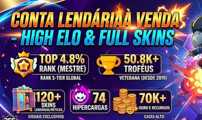 Conta 50k Troféus S-Tier (2019) com 74 Hipercargas