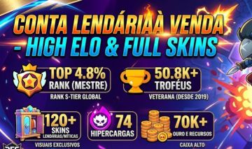 Conta 50k Troféus S-Tier (2019) com 74 Hipercargas e Vários Lvl 11