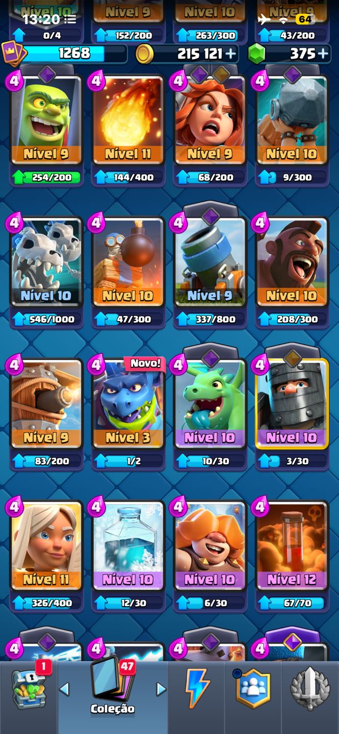 Clash Royale conta gemada