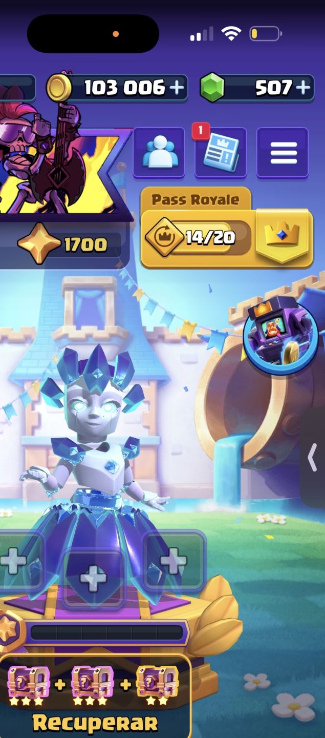 CONTA CLASH ROYALE DECK NÍVEL 15/16 FULL
