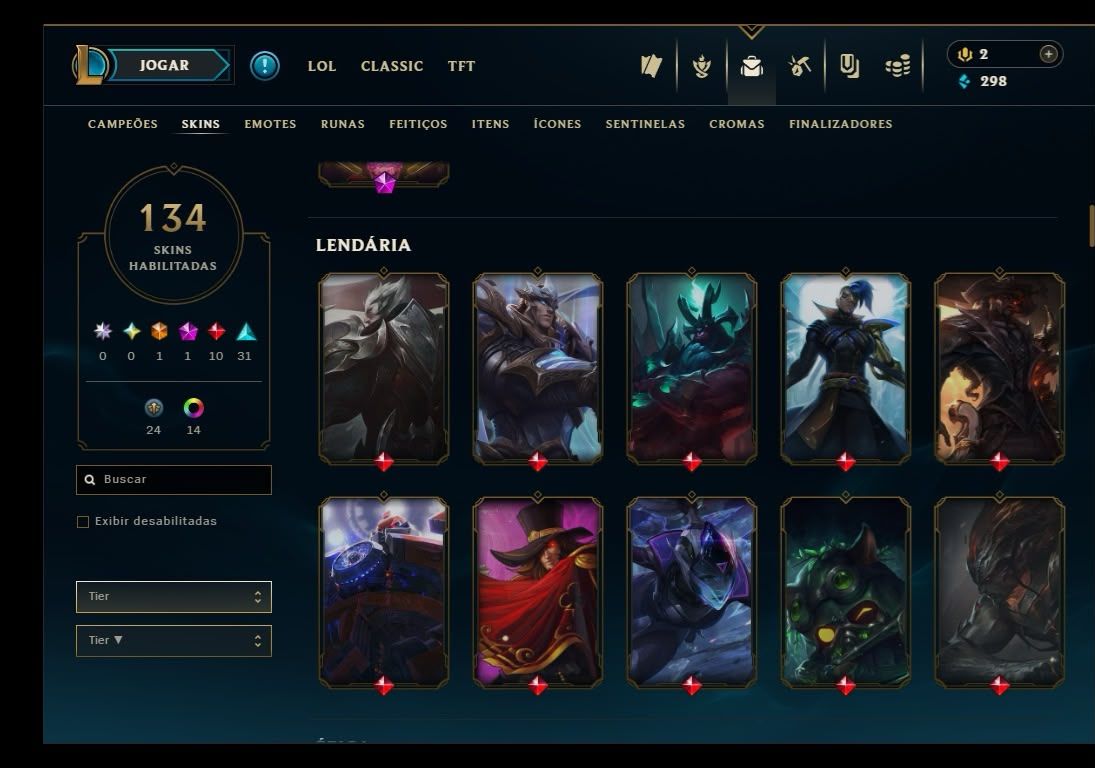 Conta RIOT, lol e valorant ex radiante.