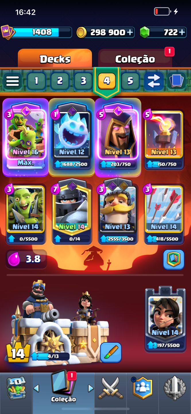 Conta Clash Royale com costemicos raros e que não voltam mais