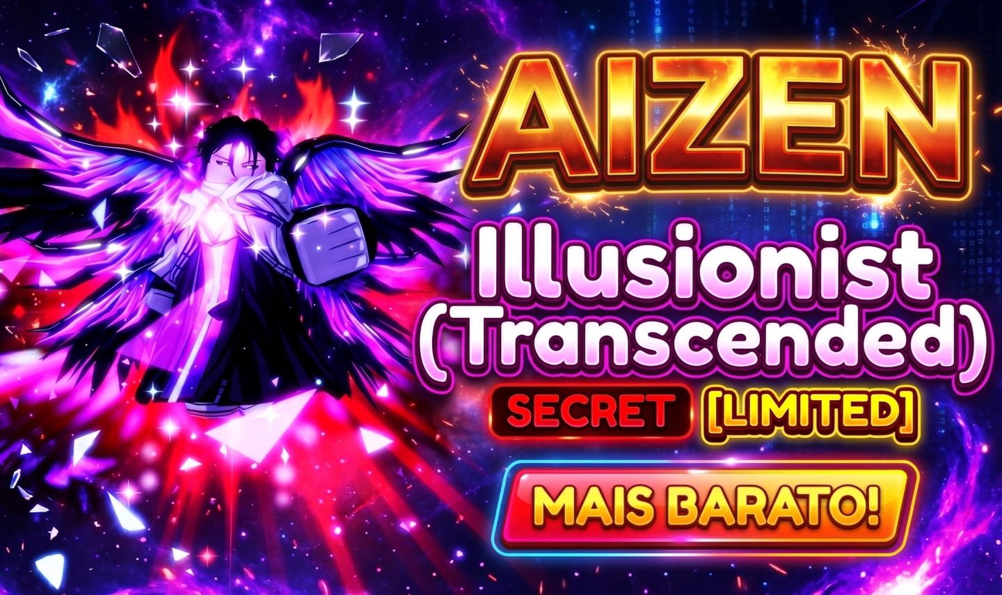 ANIME ADVENTURES- UNIDADES - MAIS BARATO! (AIZEN - Illusionist)