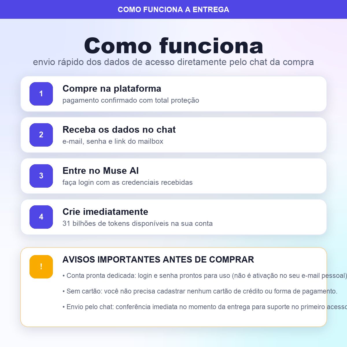 MUSE AI 31 BILHÕES DE CRÉDITOS | CONTA PRONTA | SEM CARTÃO