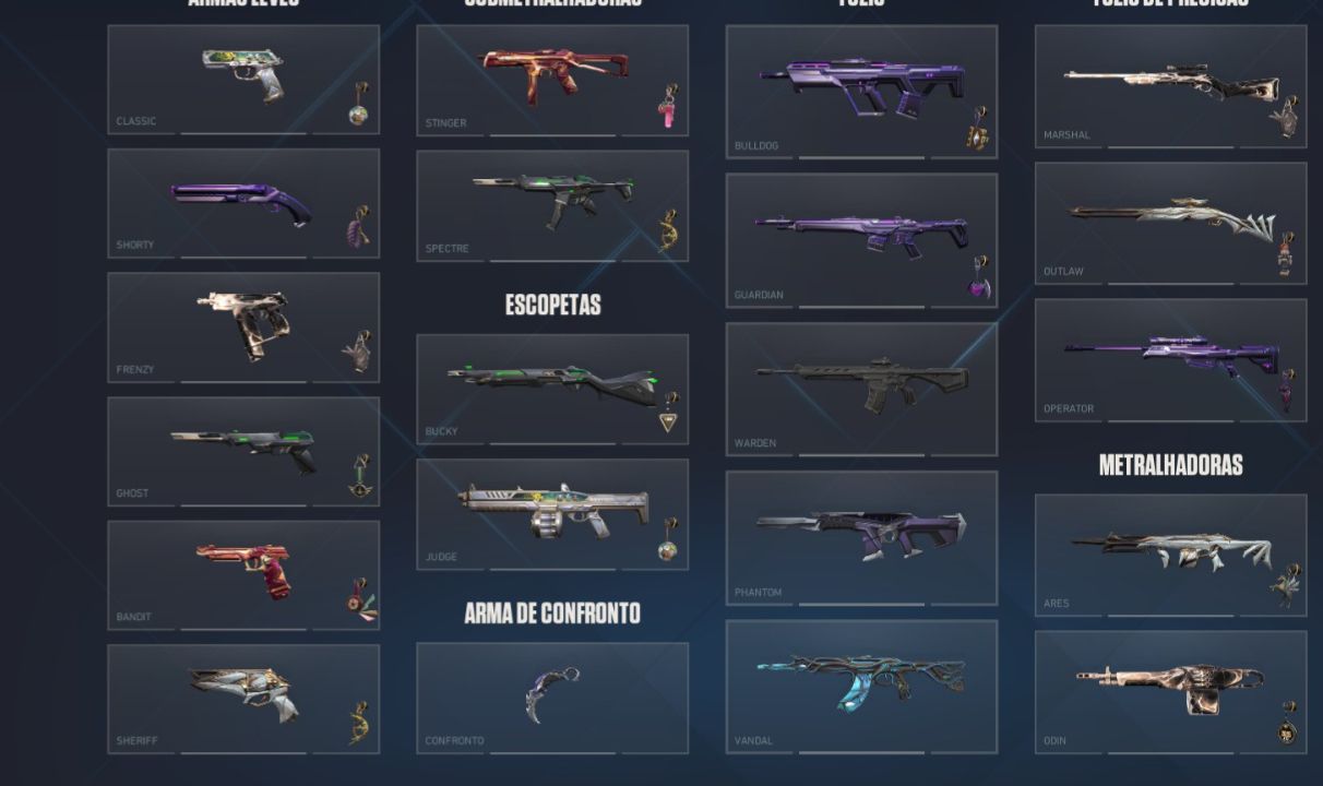 Valorant Nível 67 | Vandal Gaia + Karambit Saqueadora + Phantom pinaculo