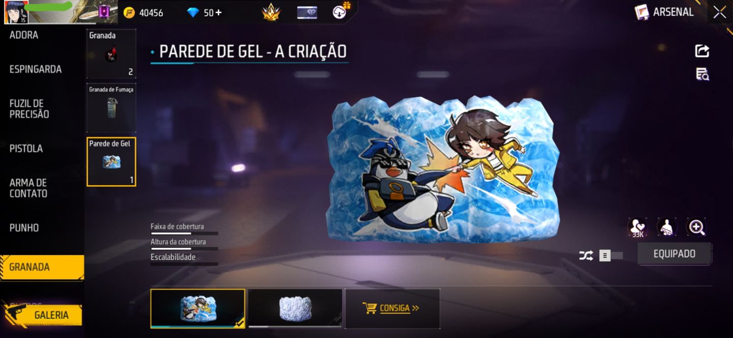 CONTA FREE FIRE COM CONJUNTO RAPOSA DO ÁRTICO | CONJUNTO JIRAIYA | GROZA SASUKE