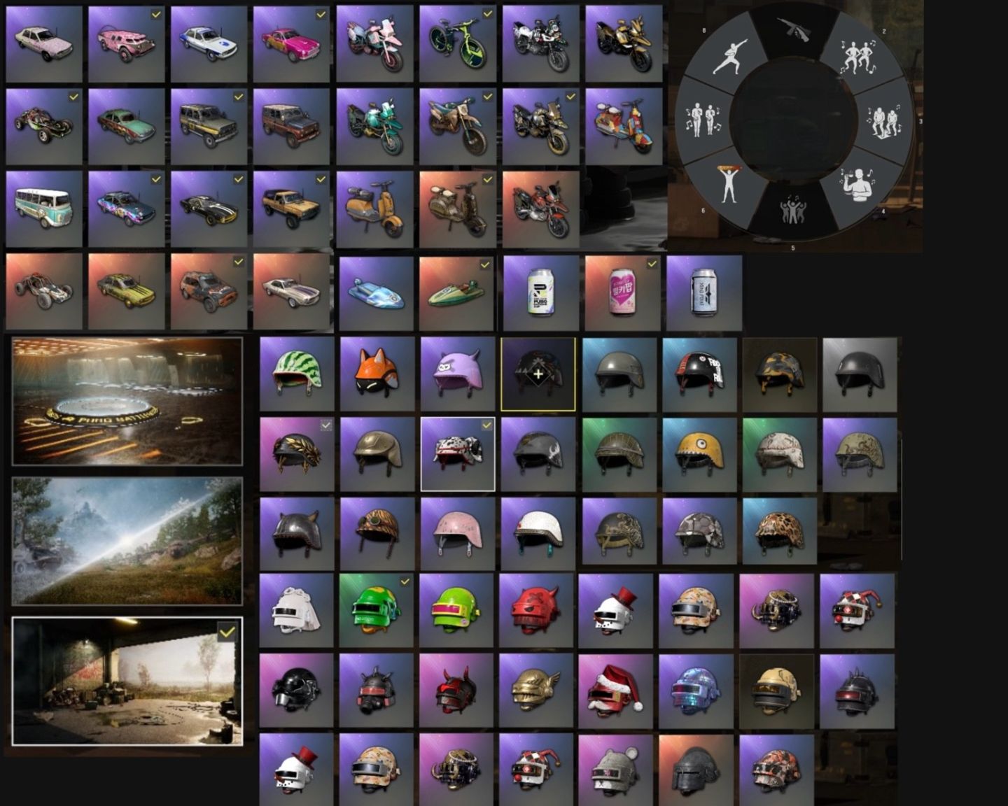 CONTA PUBG LVL500 7 PROGRESSIVAS 6500H + CARRO + SKINS RARAS