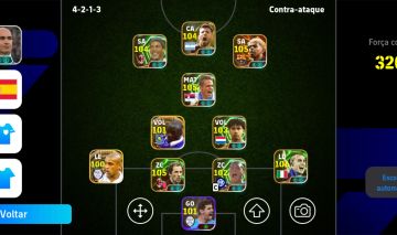 Conta eEfotball Yamal 105 Blitz Curle, Ronaldinho 104,