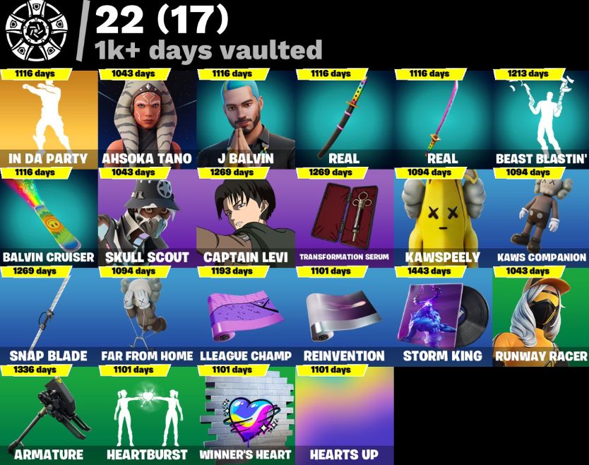 CONTA FORTNITE FULL TRYHARD 134 SKINS + CAMP LIBERADO + SEGURA + PROMOÇÃO!