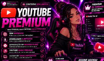 YOUTUBE PREMIUM 30/D - ASSISTA SEM PROPAGANDAS