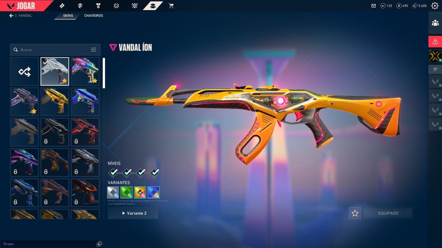 CONTA VALORANT CHEIA DE SKINS