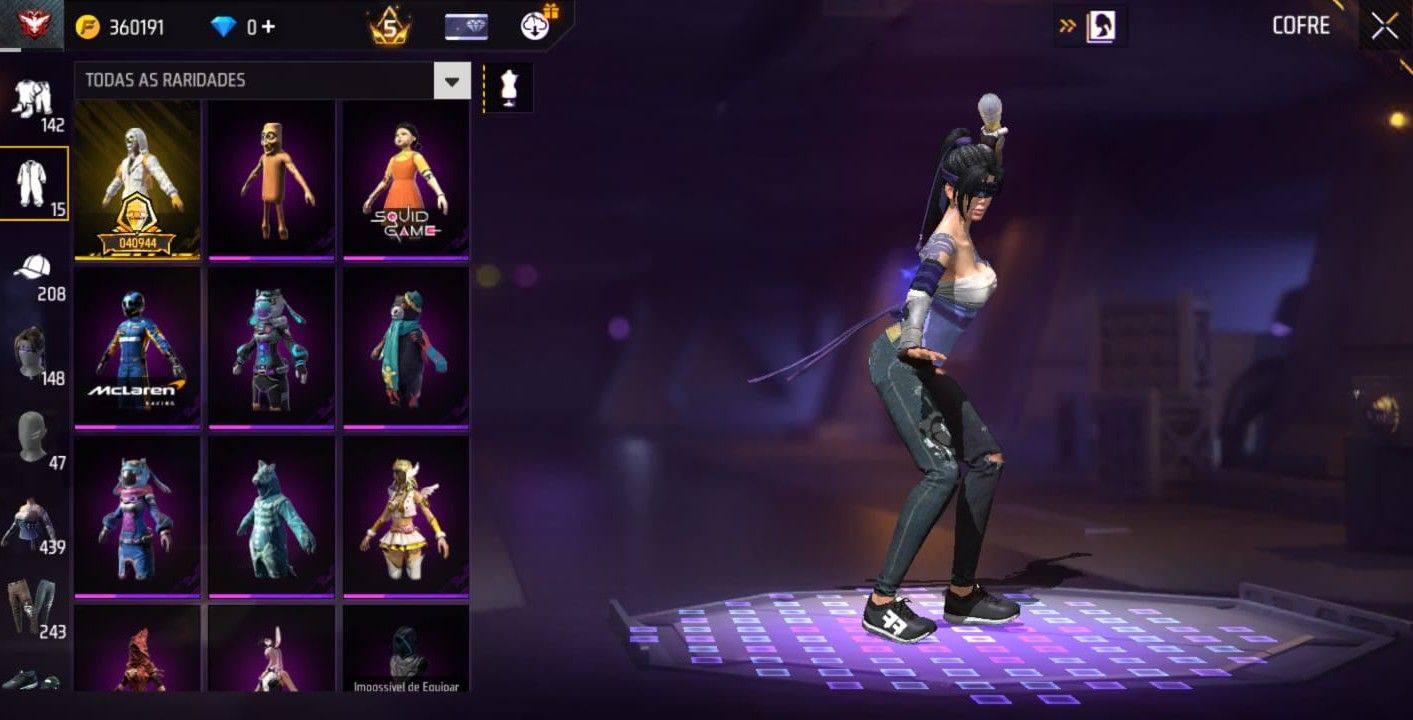 CONTA ANTIGA DE FREE FIRE- ( 6 ANOS)