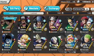 Conta de Bounty rush com barba negra, Aokiji e Rogerio EX