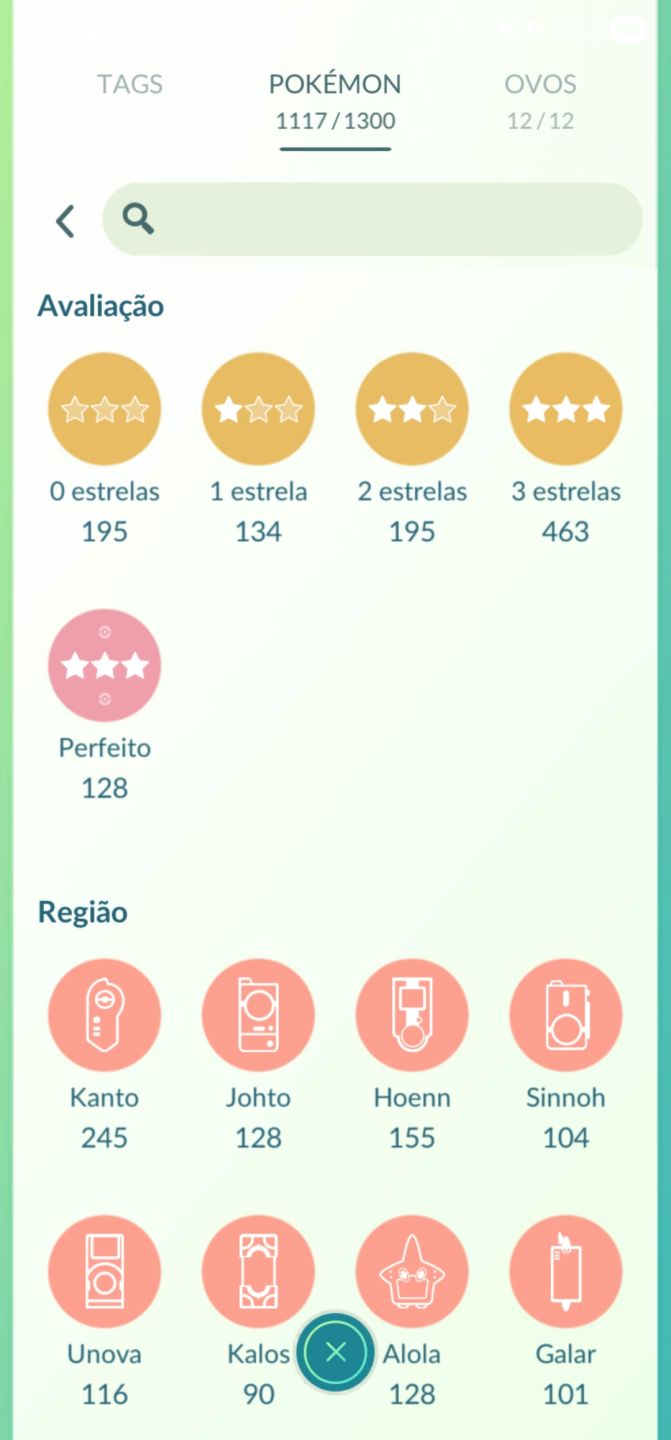 Pokémon Go Nível 70 (progresso 56,2M / 8M), 142.150 XP, 2018, nunca banido, PvP
