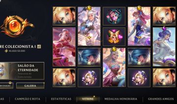 Conta Wild rift todas as skins da LUX e SONA