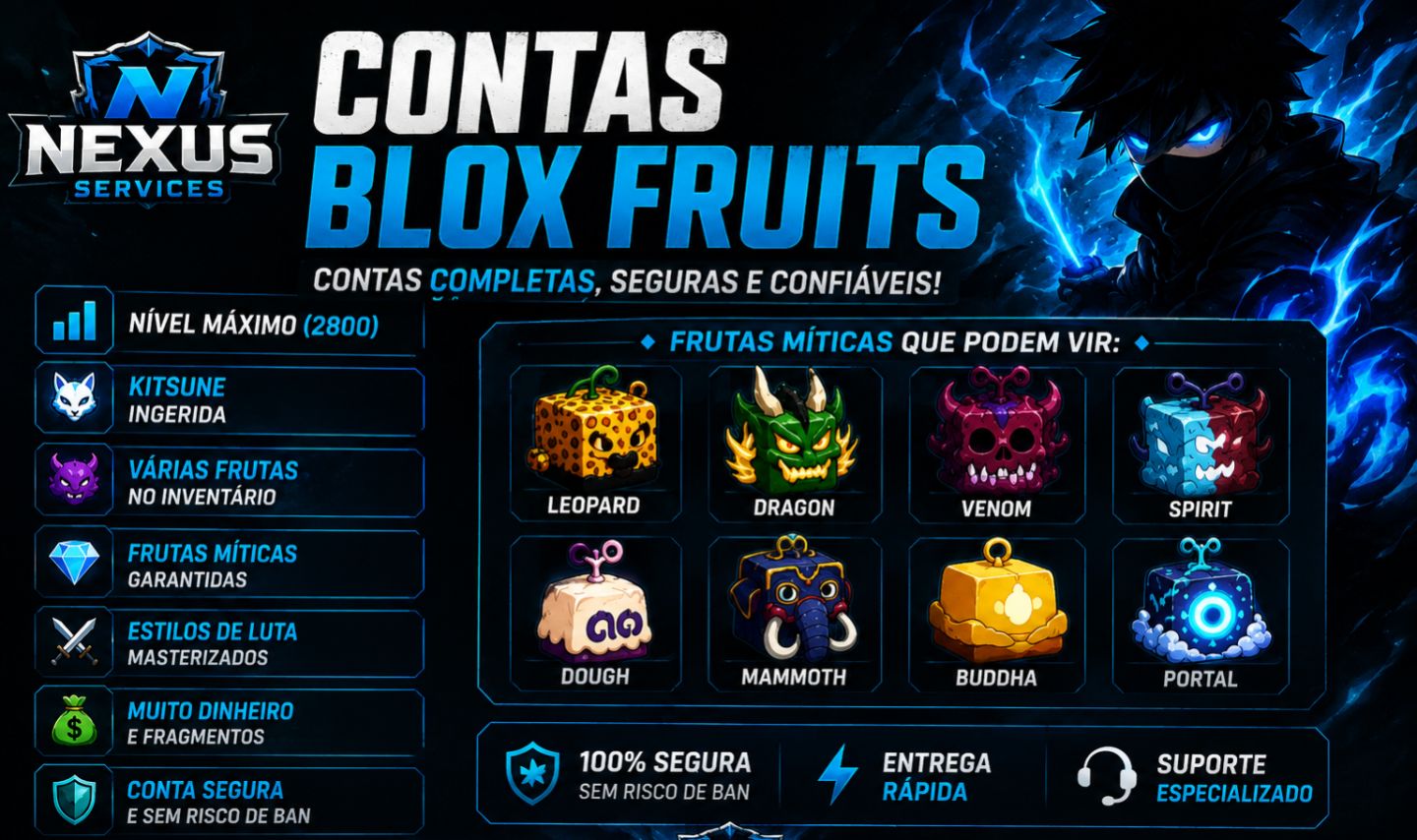 Nexus Services | Contas Blox Fruits Lv. 2800
