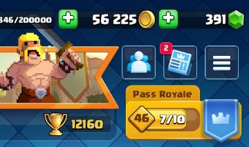 CONTA CLASH ROYALE COMPLETA