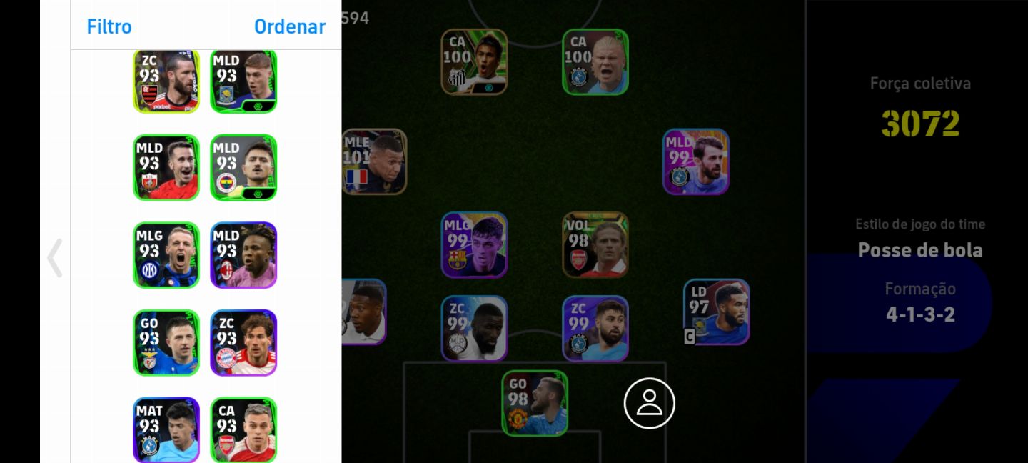 CONTA EFOOTBALL COM MBAPPE 101 e PETIT