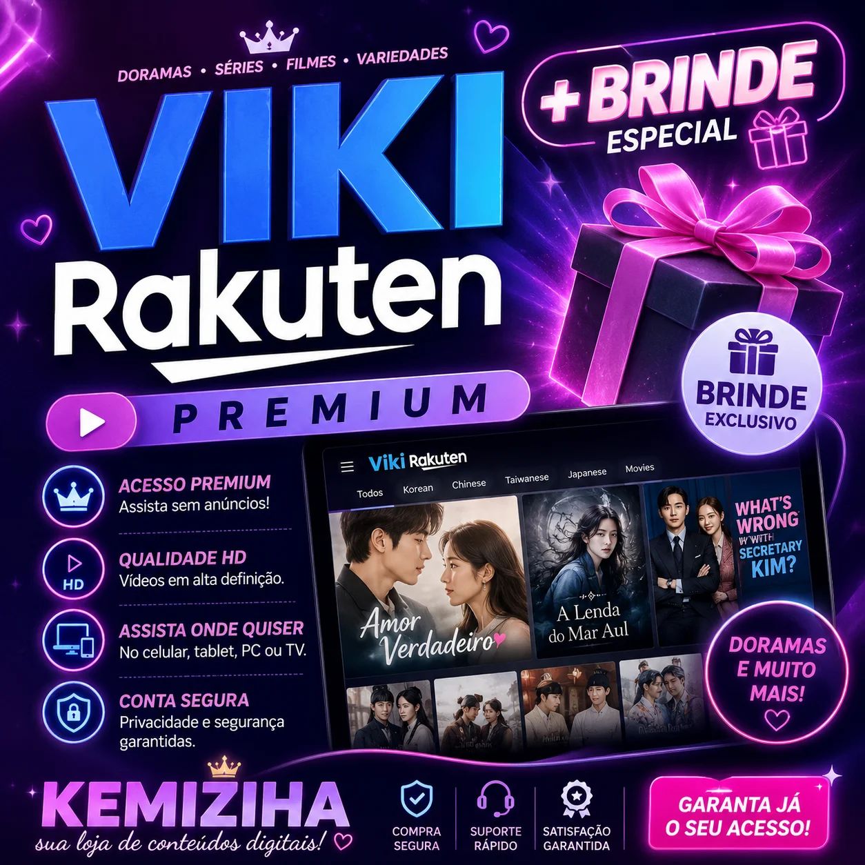 VIKI PLUS RAKUTEN PREMIUM 30 DIAS