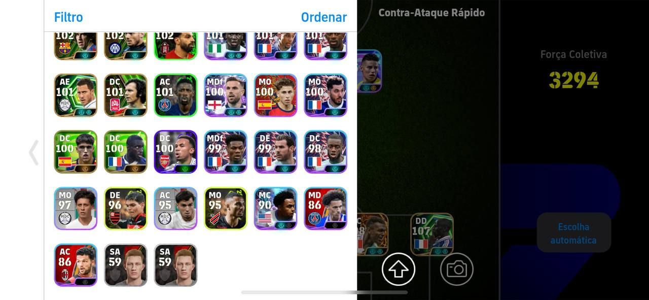 CONTA FULL! RONALDO 108 + MESSI 110 + NEY BLITZ + DESAILLY + THURAM + CECH E+++!