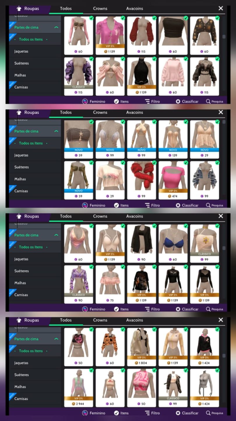 Conta avk level 43, Verificado +18, 36 insignas, 1011 Itens, varios em Crowns.