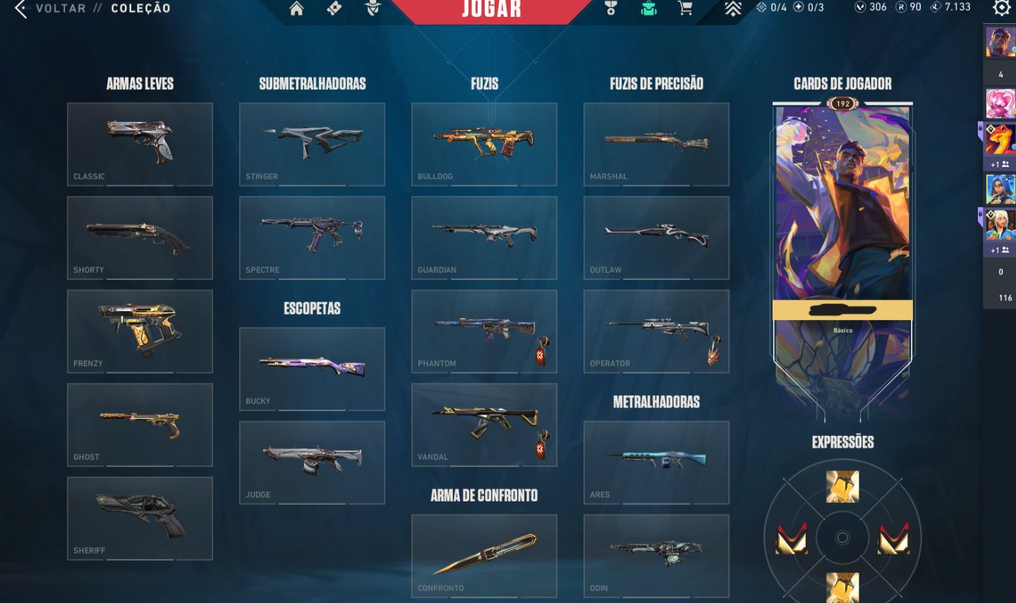 Conta de Valorant Full Skins