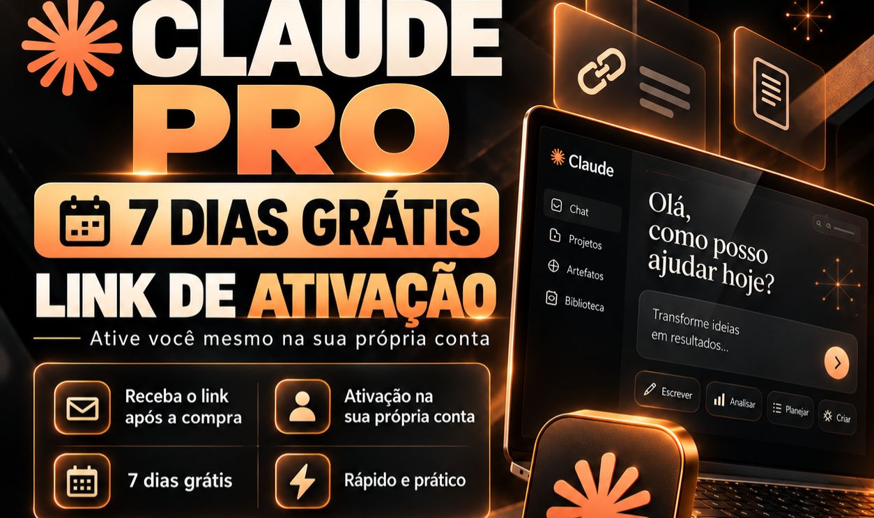 Claude Pro 7 Dias | Ativação na Sua Própria Conta