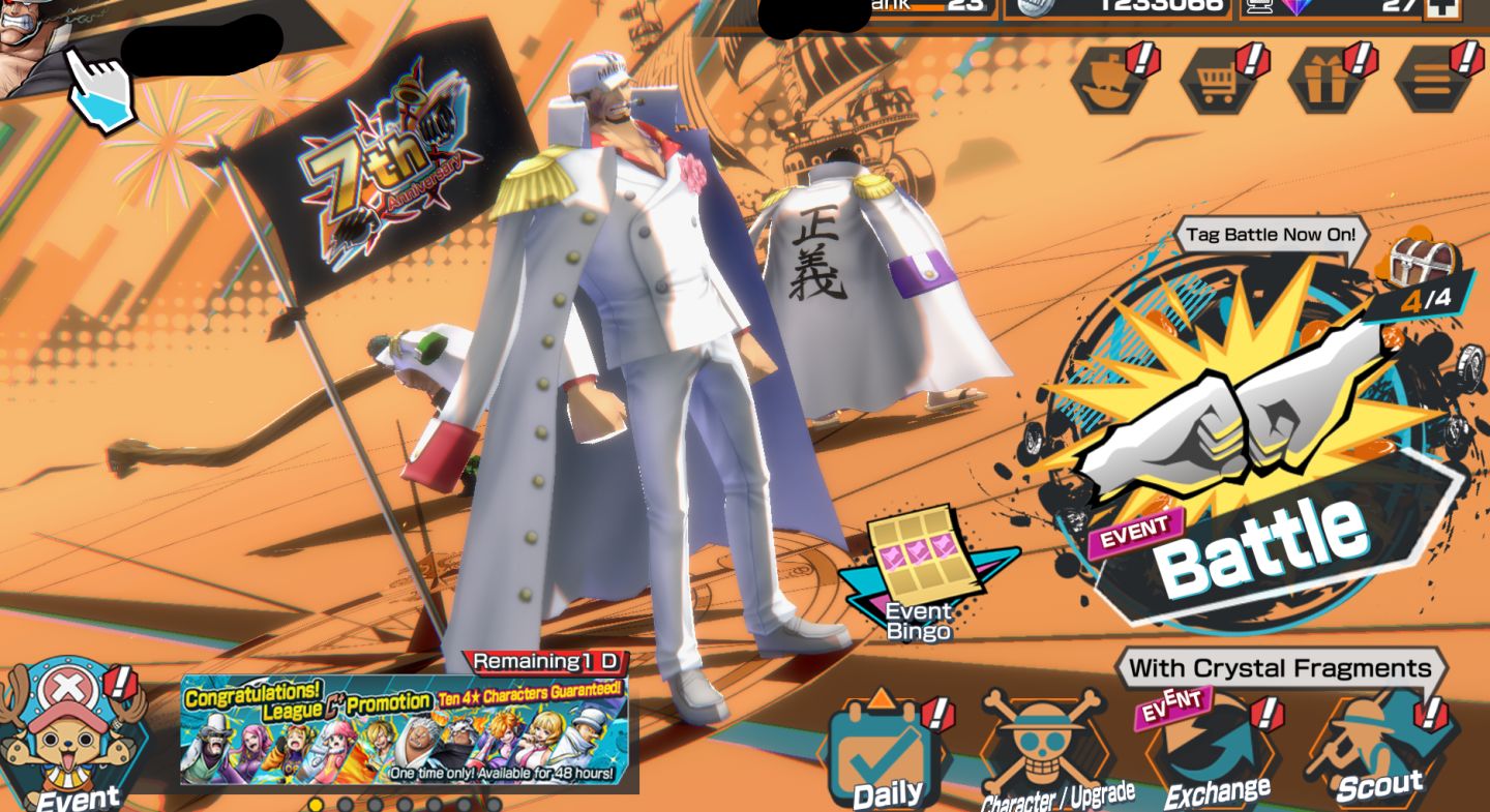 OPBR 10 Ex Akainu MAX, metade 80+ (kizaru, aokiji, G5branco, roger) e metade 60+