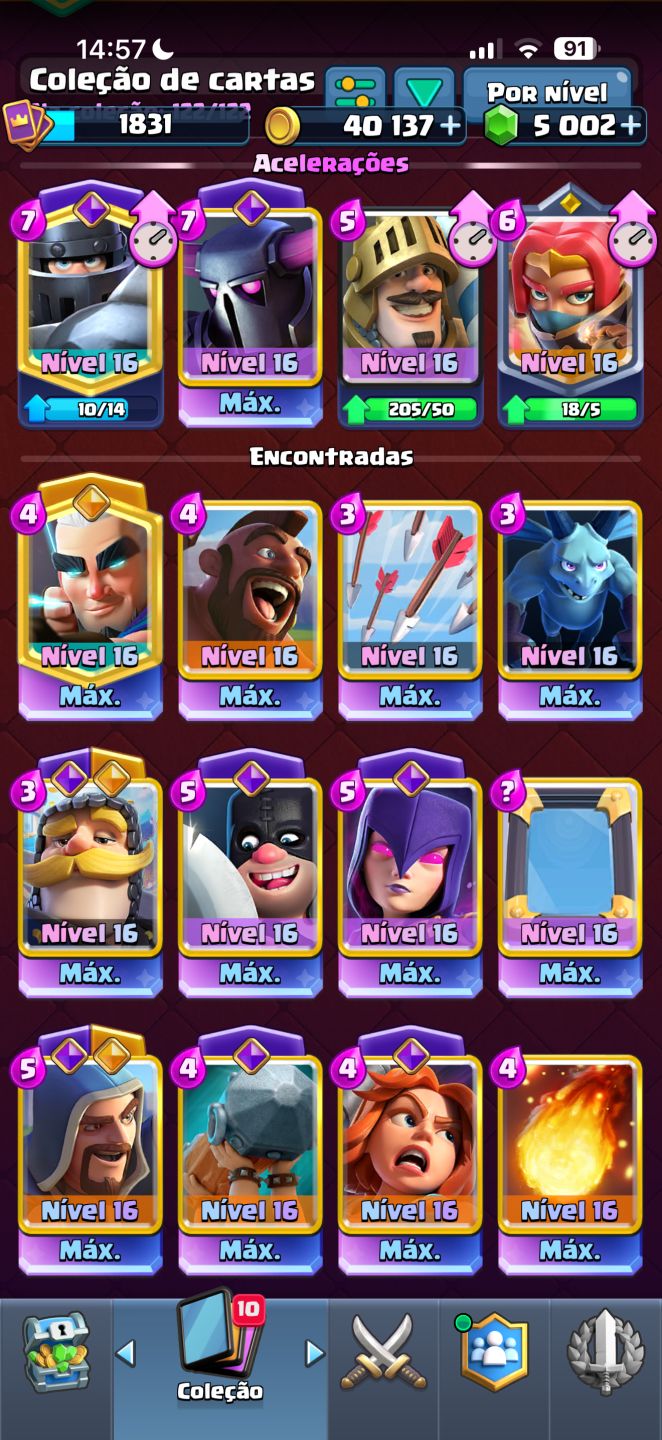 CONTA CLASH ROYALE GEMADA PRO PLAYER