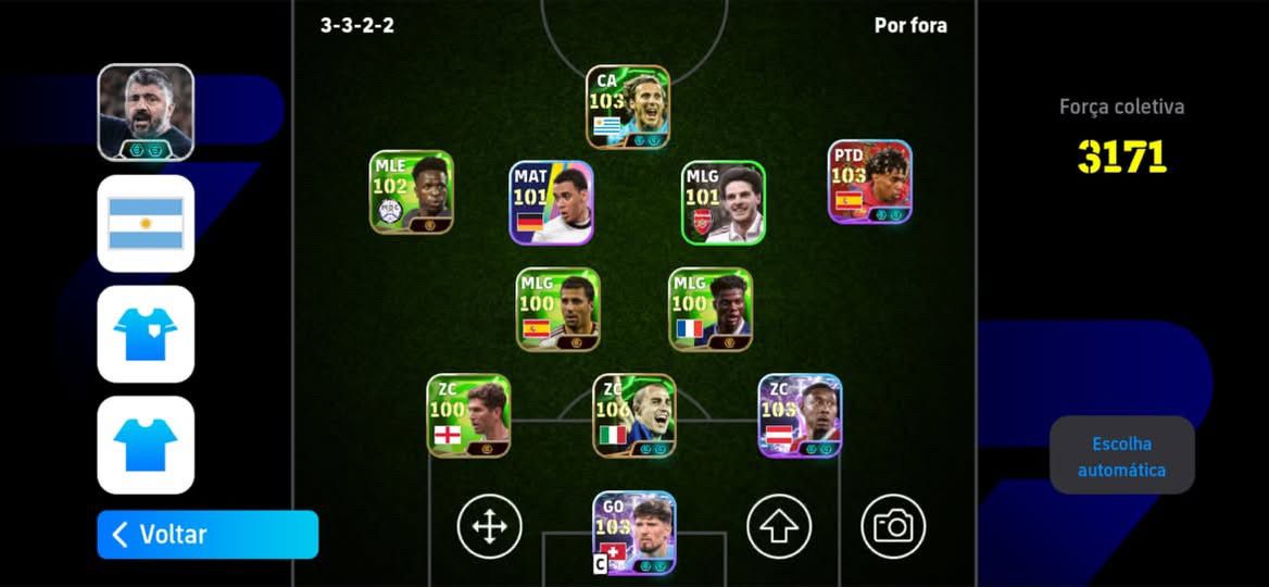 CONTA PREMIUM EFOOTBALL 2026 FORÇA COLETIVA 3171