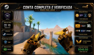 CONTA STEAM COM CS2 PRIME + SHADOW DAGGERS LORE + RUST + GTA V
