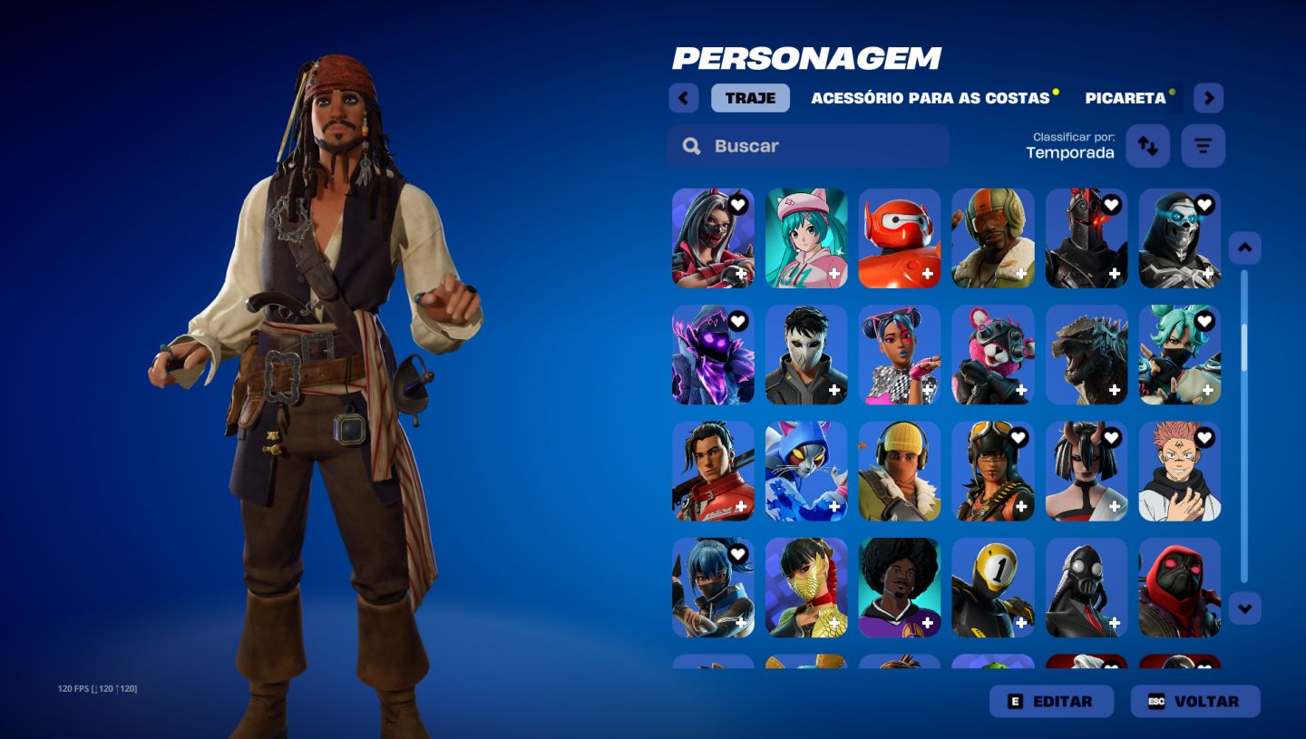 CONTA FORTNITE OG / STACKED 264 SKINS + STW FOUNDER