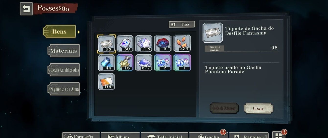 Conta Endgame JJK phantom, com 16 limitados + 52k cubos + 5k cubos pagos