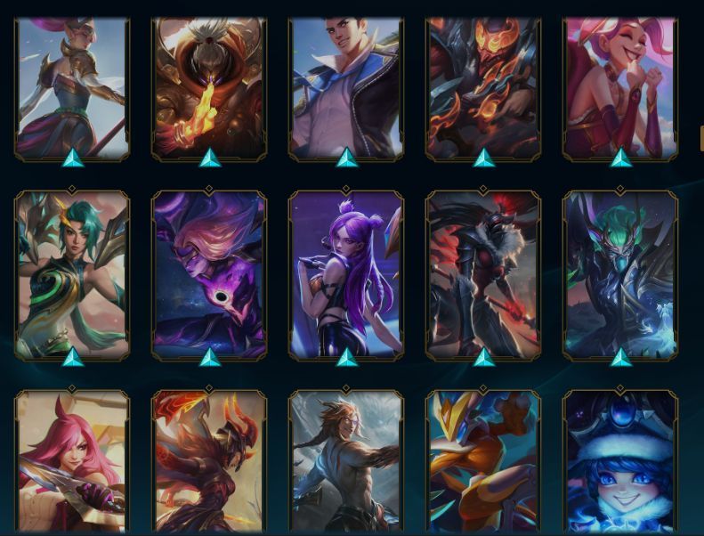 LEVEL 602 | 201 SKINS FULL CHAMP | PLATINA 2 | 90K EA | FULL ACESSO