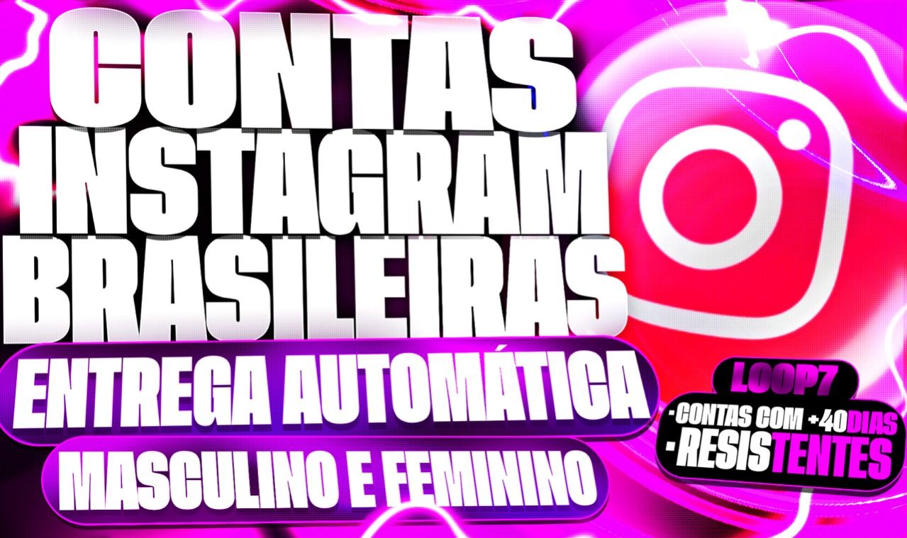 CONTAS INSTAGRAM ANTIGAS IP BR +SEGUIDORES | FEM/MASC (ENTREGA AUTOMATICA)