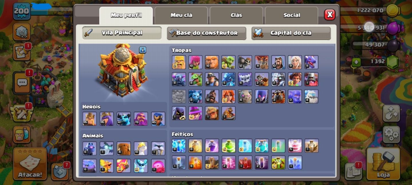 Conta COC // Cv17 recente