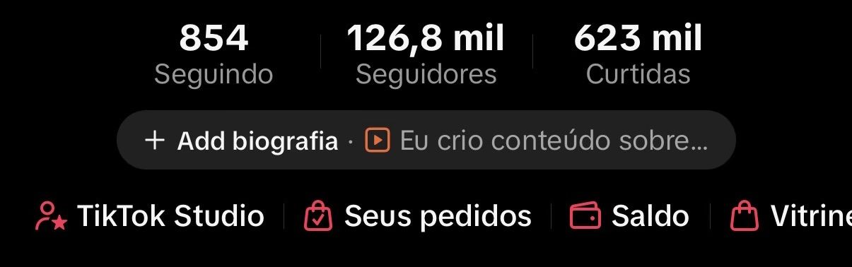 Conta tik tok +100k