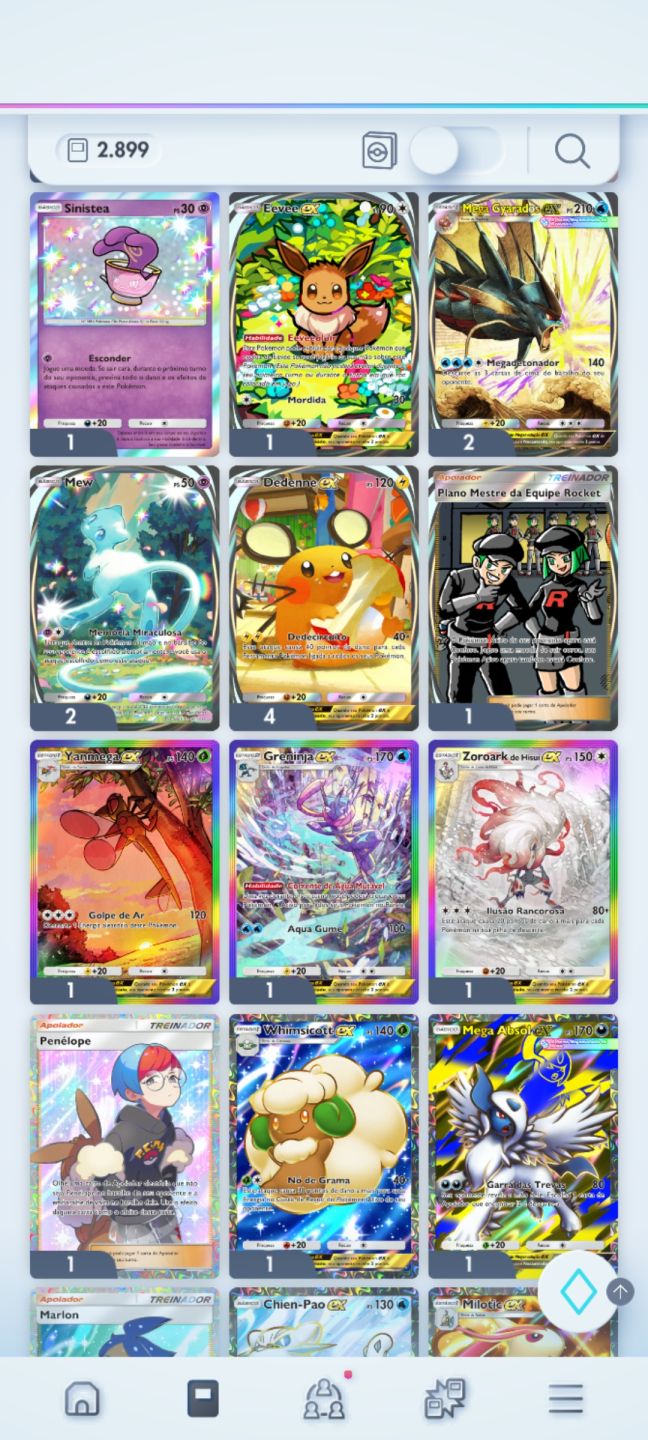 Conta Pokémon TCG Pocket - Deck principal Zoroak+Butterfree