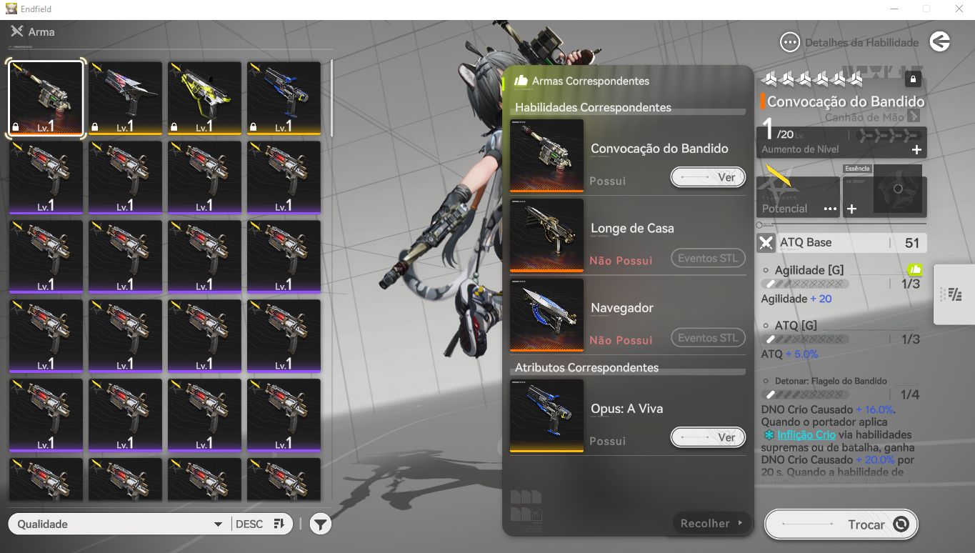 [Conta] Arknights: Endfield - Tangtang + Arma Assinatura + 112.000 Ourubis