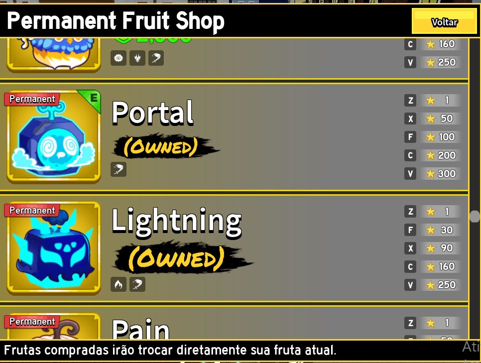 Conta de blox fruit com Rumble, Portal e Buddha perm