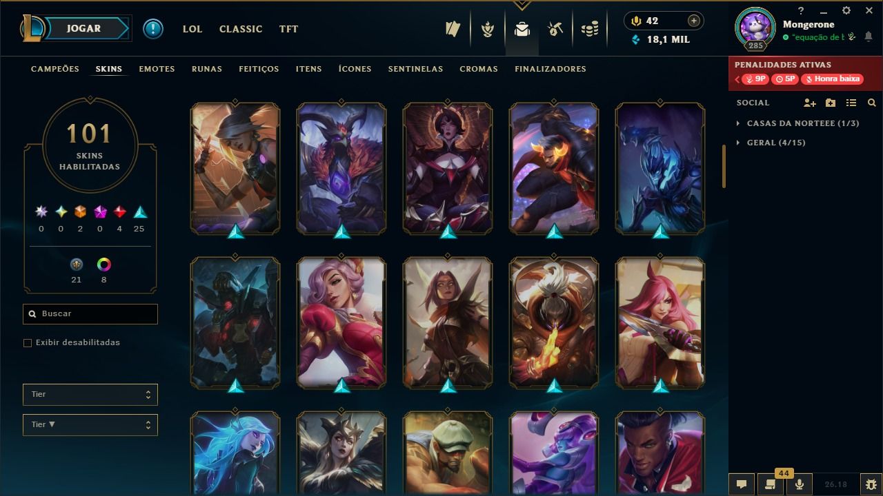 CONTA DE LEAGUE OF LEGENDS À VENDA !!!!